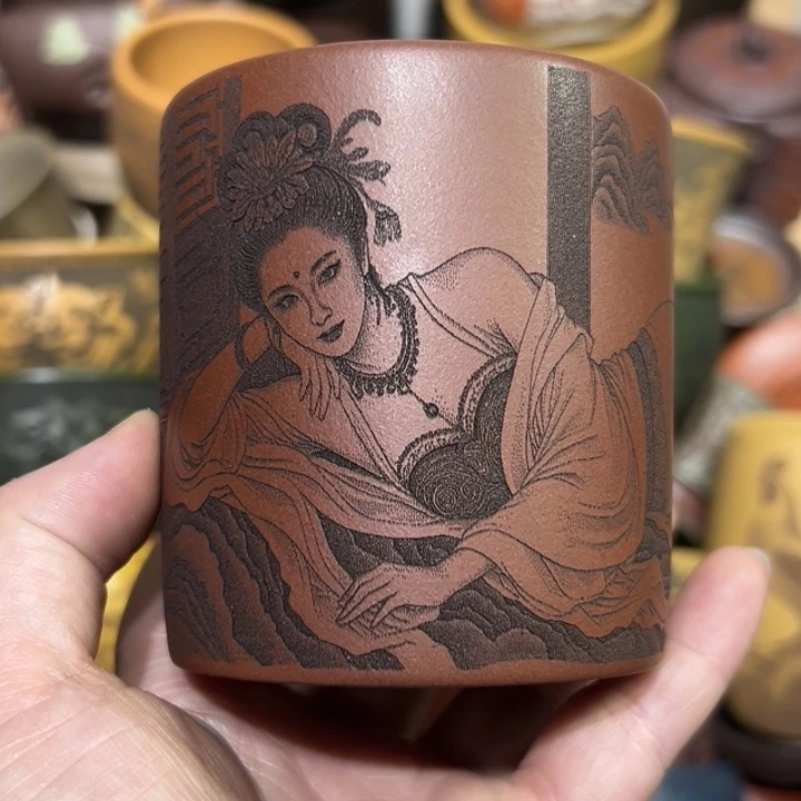 紫砂茶杯宜兴紫砂主人杯