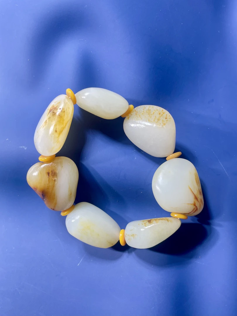 大颗籽 原籽红皮手串 101.8克