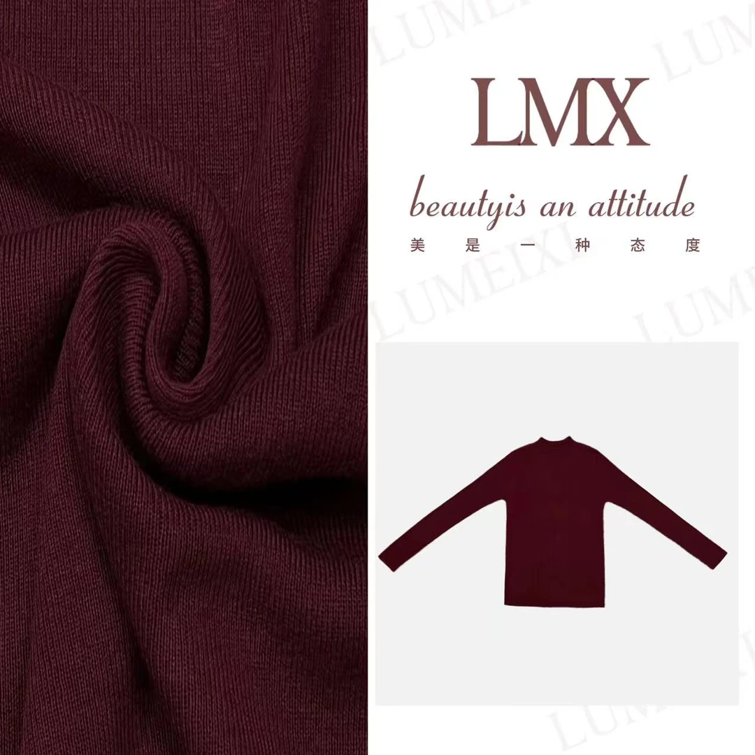LMXPPJ【悦己】2025新款修身减龄红色毛衣高级感百搭上衣A799