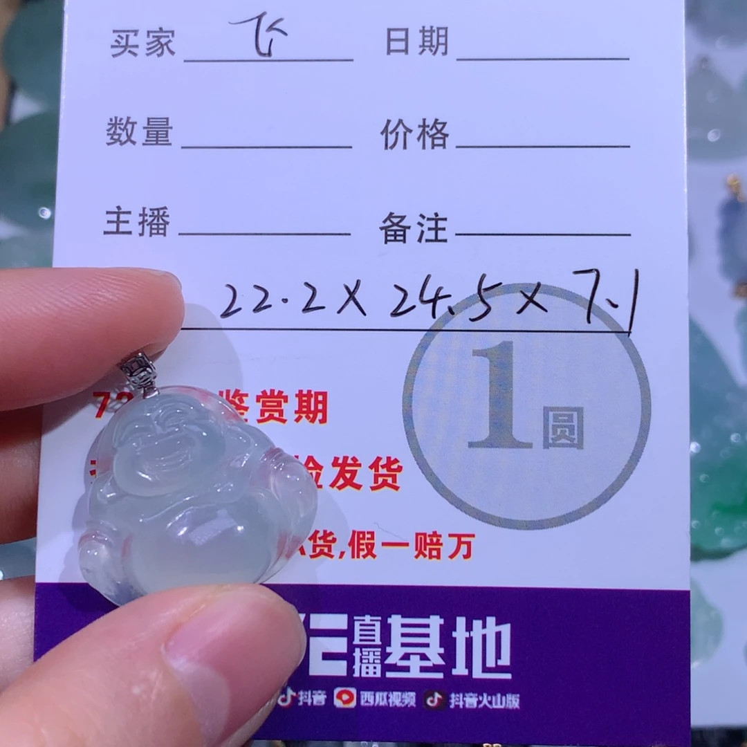 翡翠18K金镶嵌颈饰奥***飞佛公