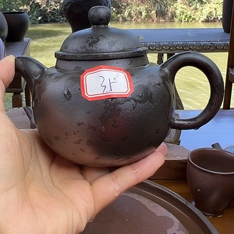 【***】戬谷龙窑柴烧茶壶35