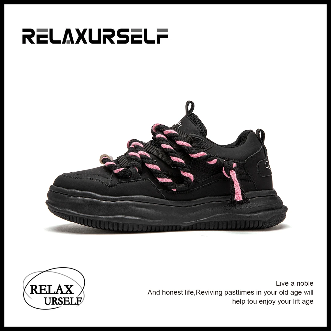RELAXURSELF【左奇函同款】四季百搭低帮增高鞋运动潮鞋休闲情侣鞋