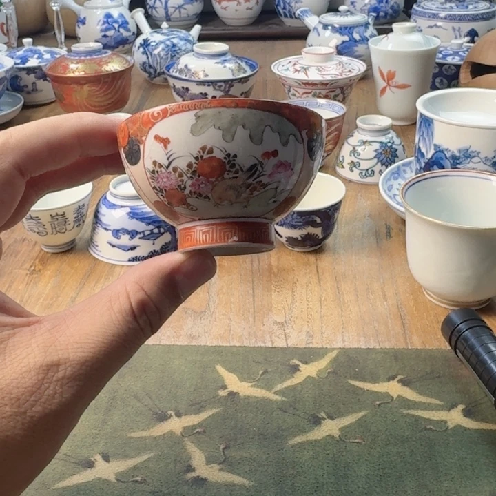 青花瓷器杯子茶具