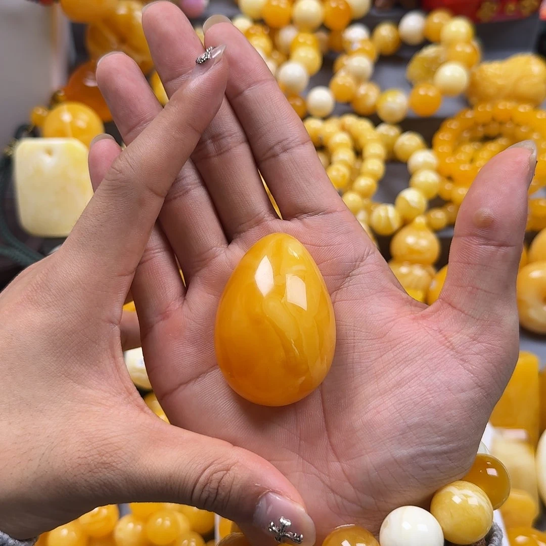 蜜蜡珠宝奇石未镶嵌水滴