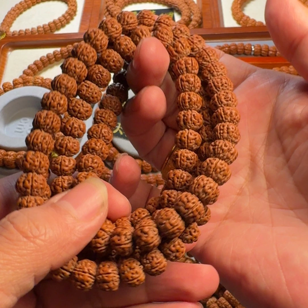 金刚菩提手串光正宗紫皮老树王