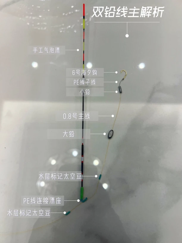 免调漂 传统钓线主（带气泡漂）