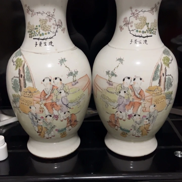 瓶已*置粉彩人物故事观音瓶