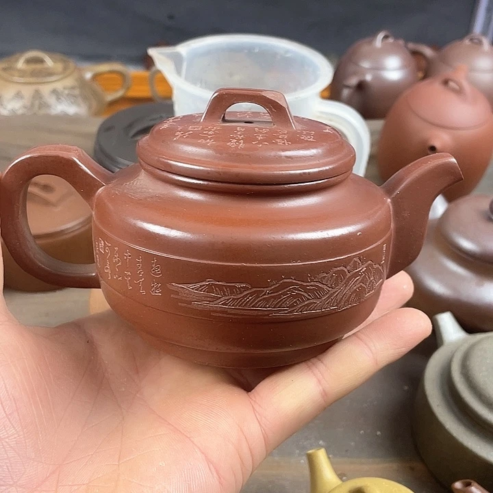 紫砂茶壶处理一把