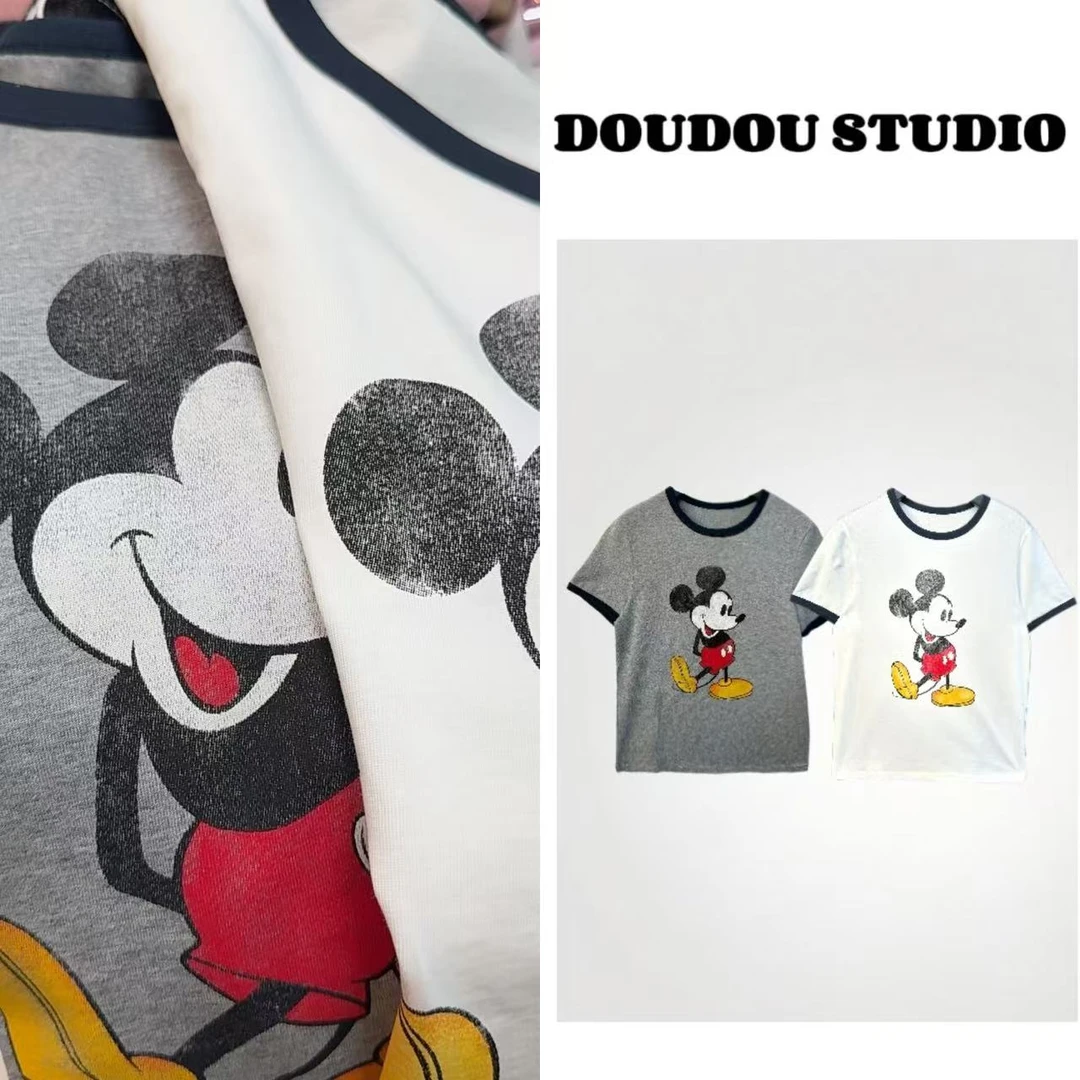 【兜兜】米老鼠 春夏新款简约卡通短袖T恤 井82370