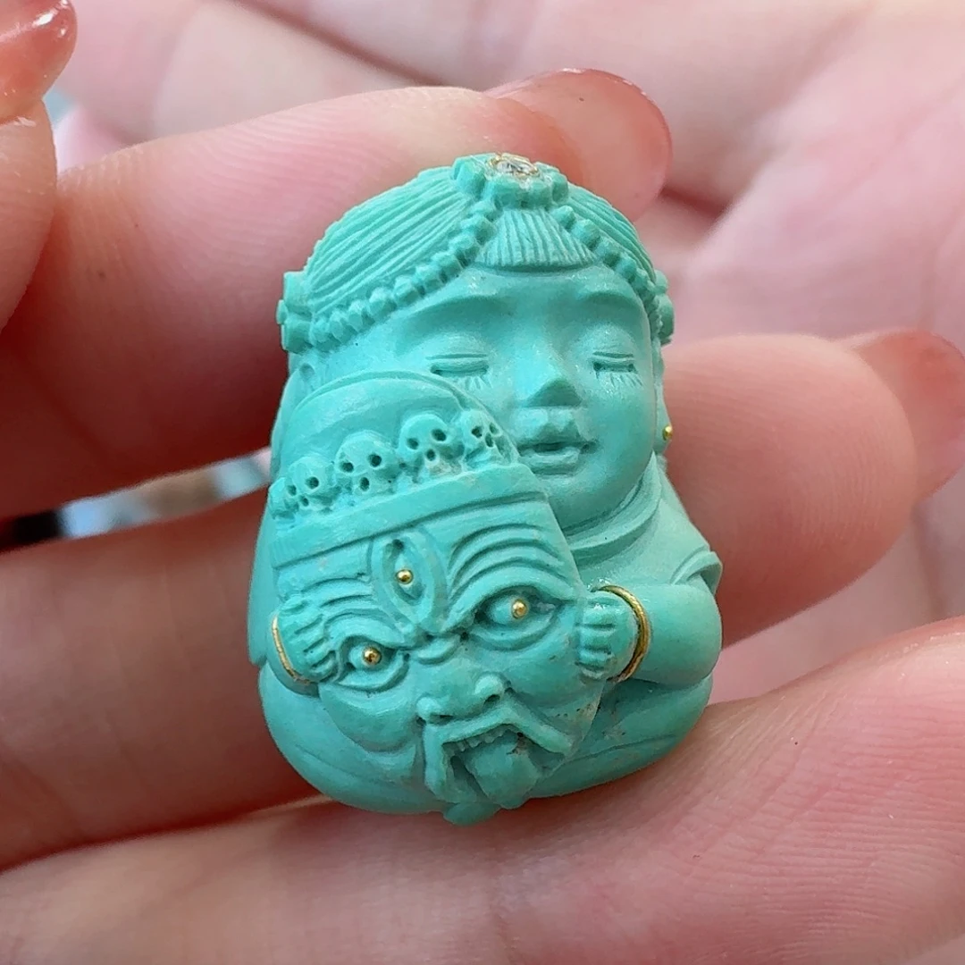 未镶嵌绿松石珠宝奇石