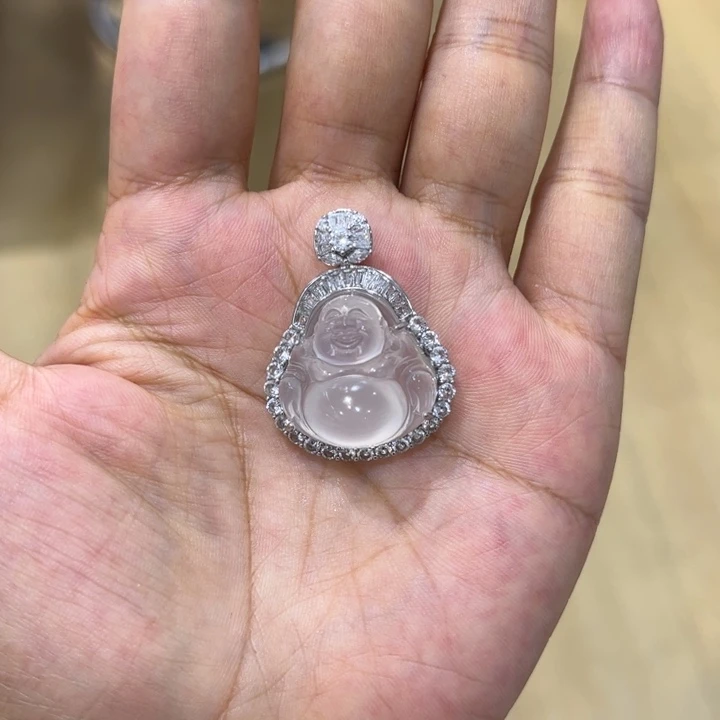 玛瑙/玉髓吊坠(不含链)银S925镀金镶嵌