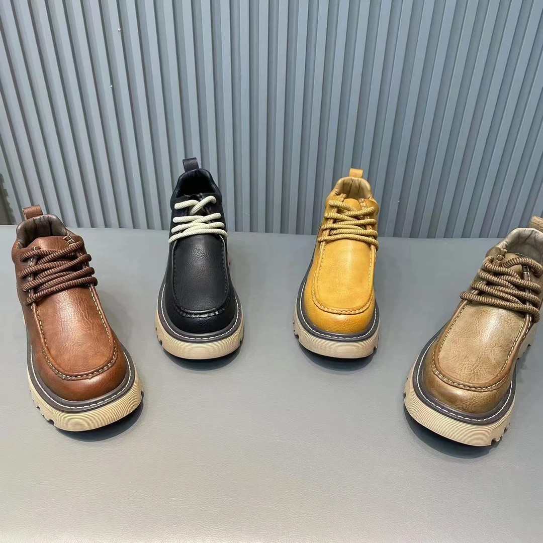 【皮鞋码】新款皮面单棉同款个性洋气休闲舒适软底男款潮鞋