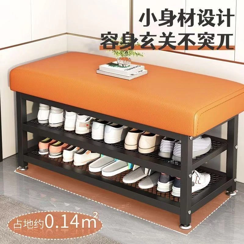 乌市发货新疆包邮换鞋凳门口家用入户玄关穿鞋凳简约鞋架坐凳一体