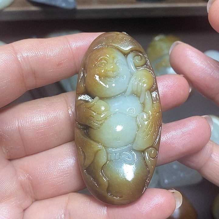 和田玉未镶嵌挂件