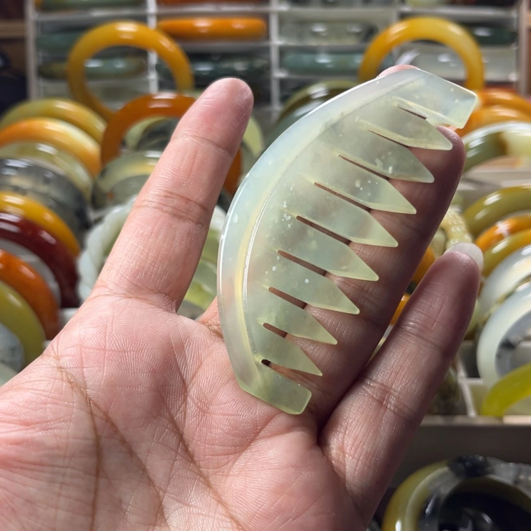 蛇纹石玉发饰未镶嵌(****ﾉ