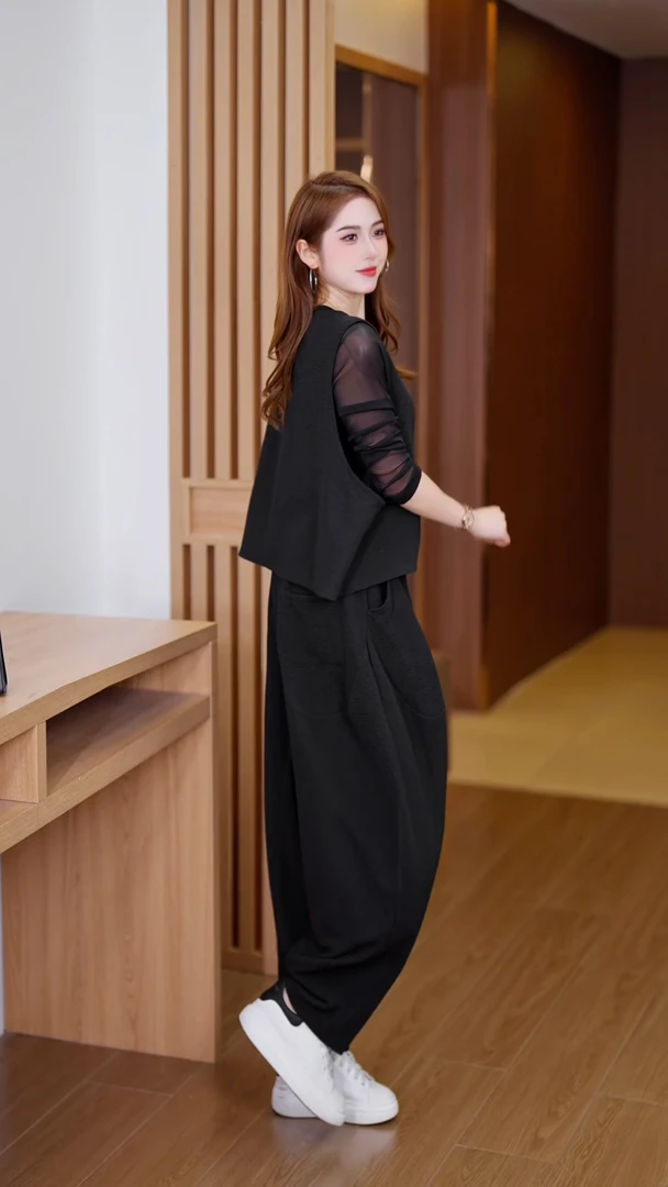 9105-4德泉峰新款休闲时尚宽松潮流气质韩版裤子哈伦裤春夏百搭