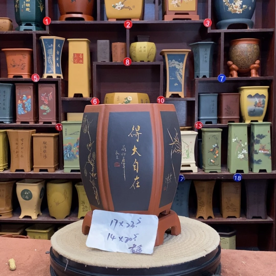 紫砂花盆紫砂陶艺