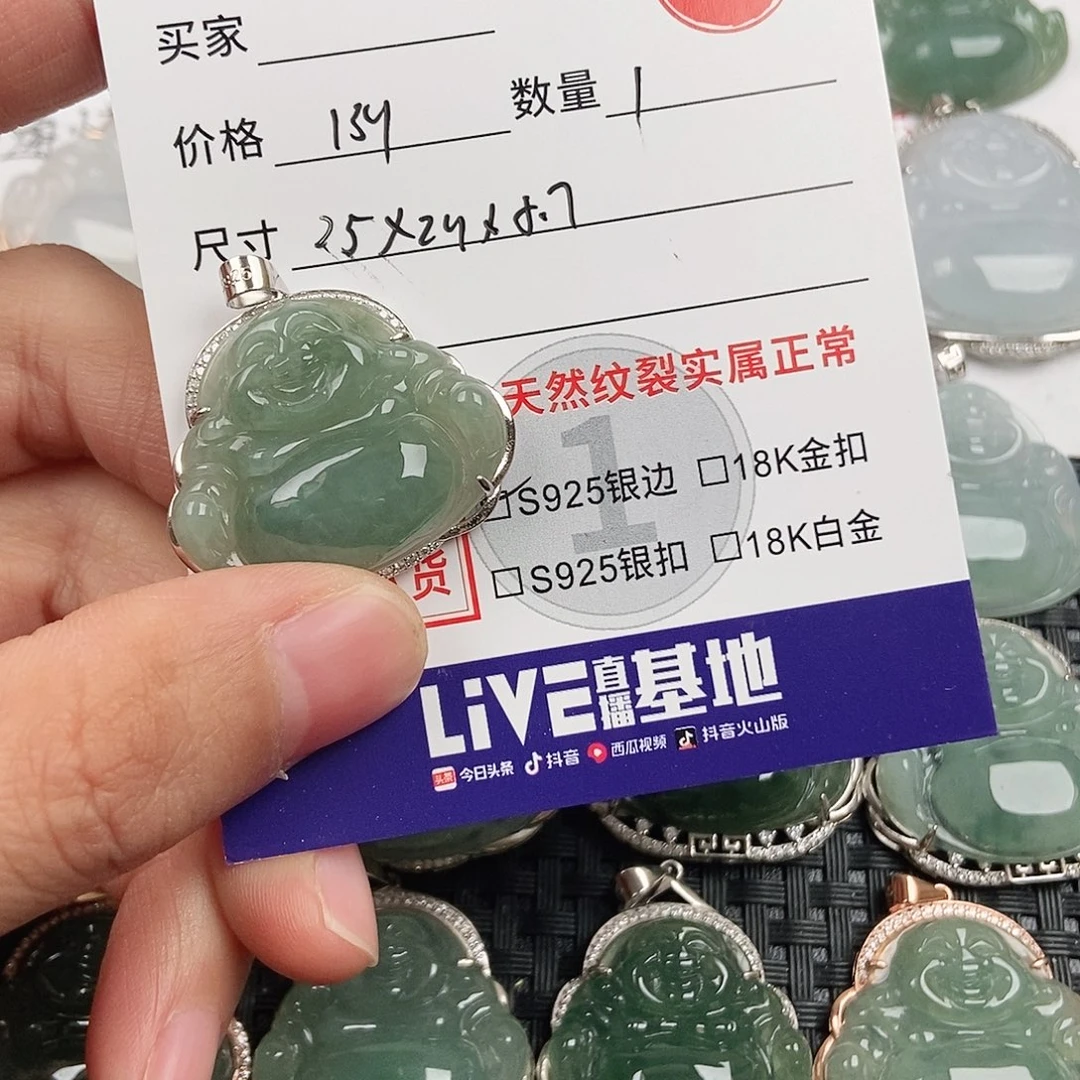 翡翠银S925镶嵌颈饰