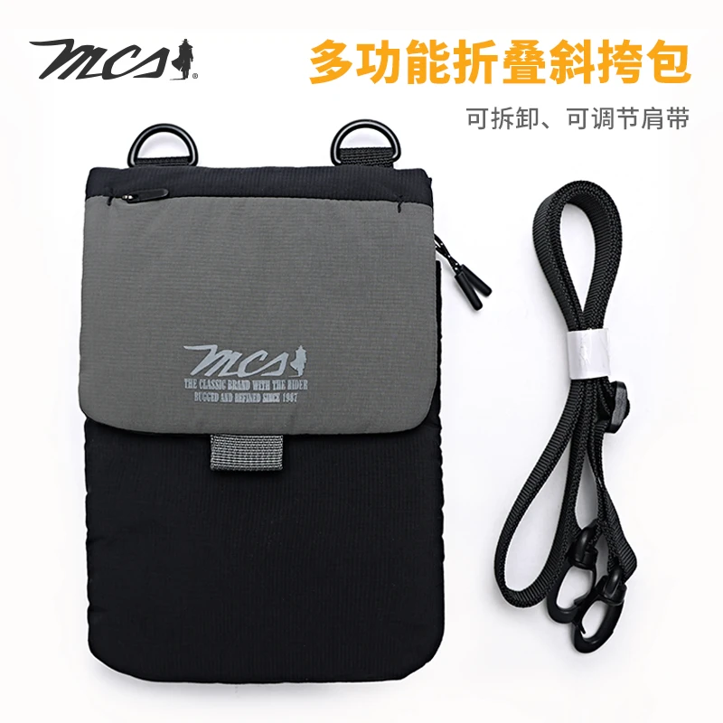 MCS万宝路源自男士多功能轻量斜挎包户外便携手机包CS25AW002G
