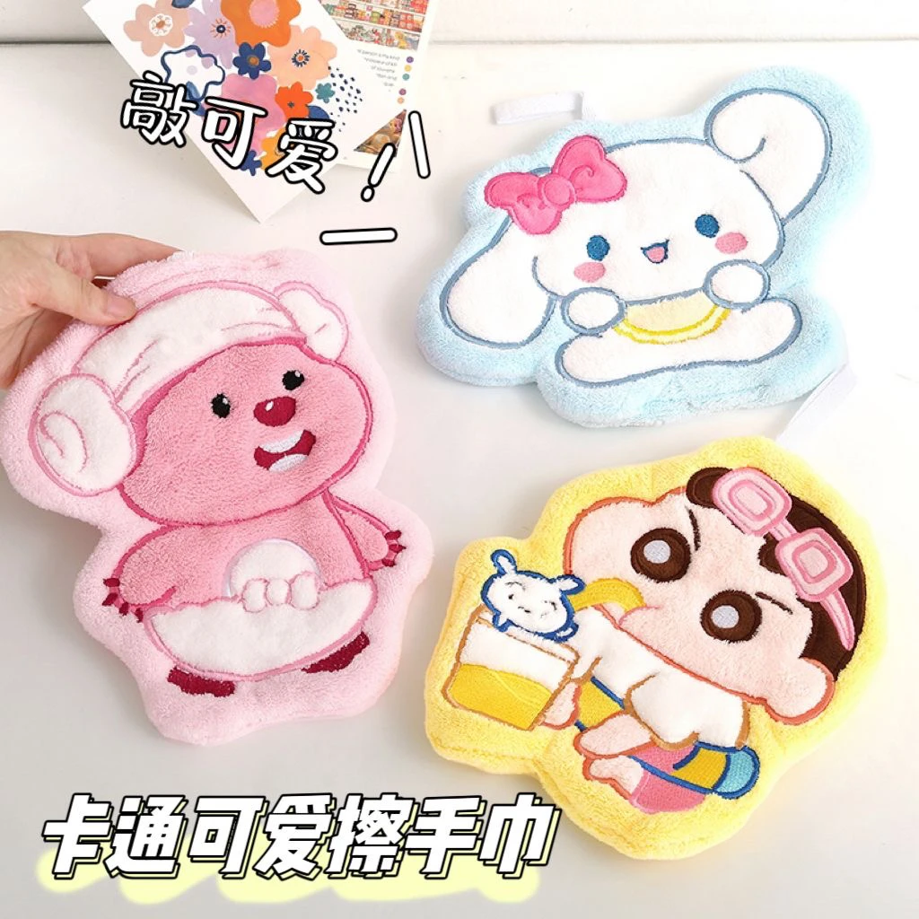 新款卡通挂式家庭擦手巾加厚吸水速干浴室家用毛巾