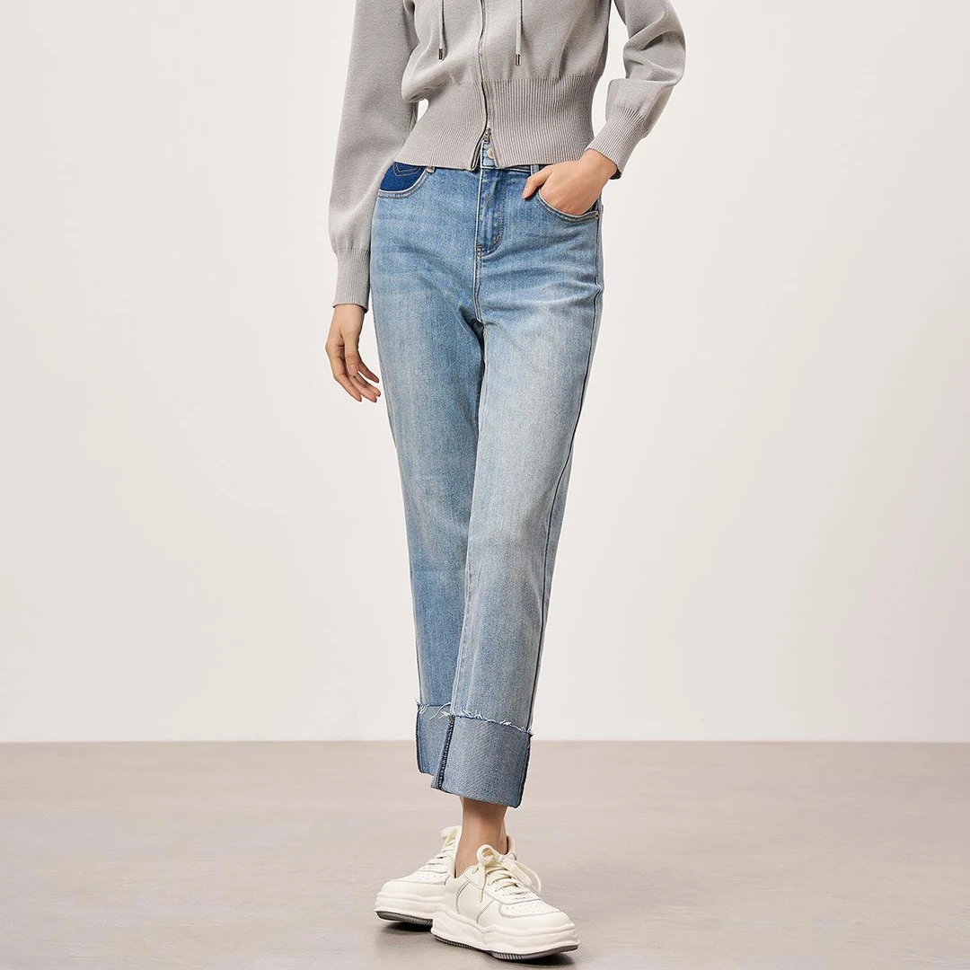 【达人专属】商场同款新款牛仔裤F352210