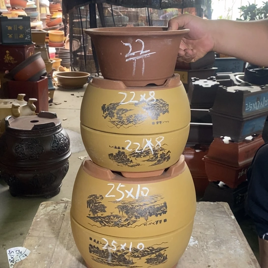 紫砂花盆紫砂紫砂