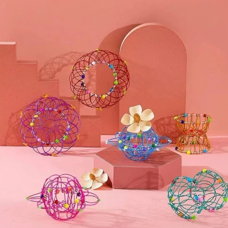 百变花篮益智玩具神奇铁艺掌中玩具怀旧生日假期礼物