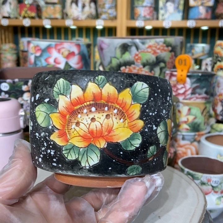 红陶景德镇艺术手绘作品