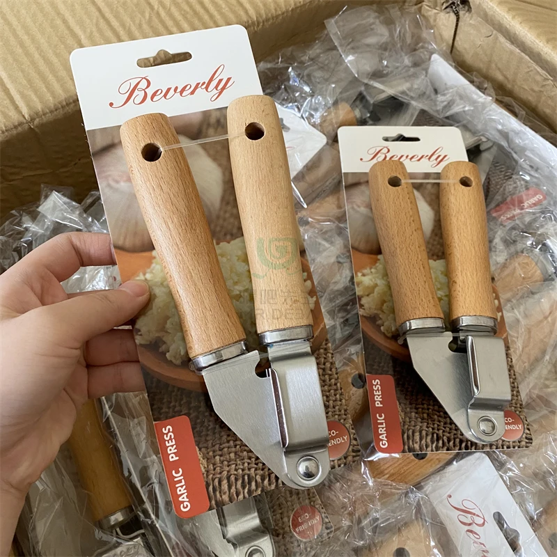 高品质厨房压蒜器不锈钢压蒜泥