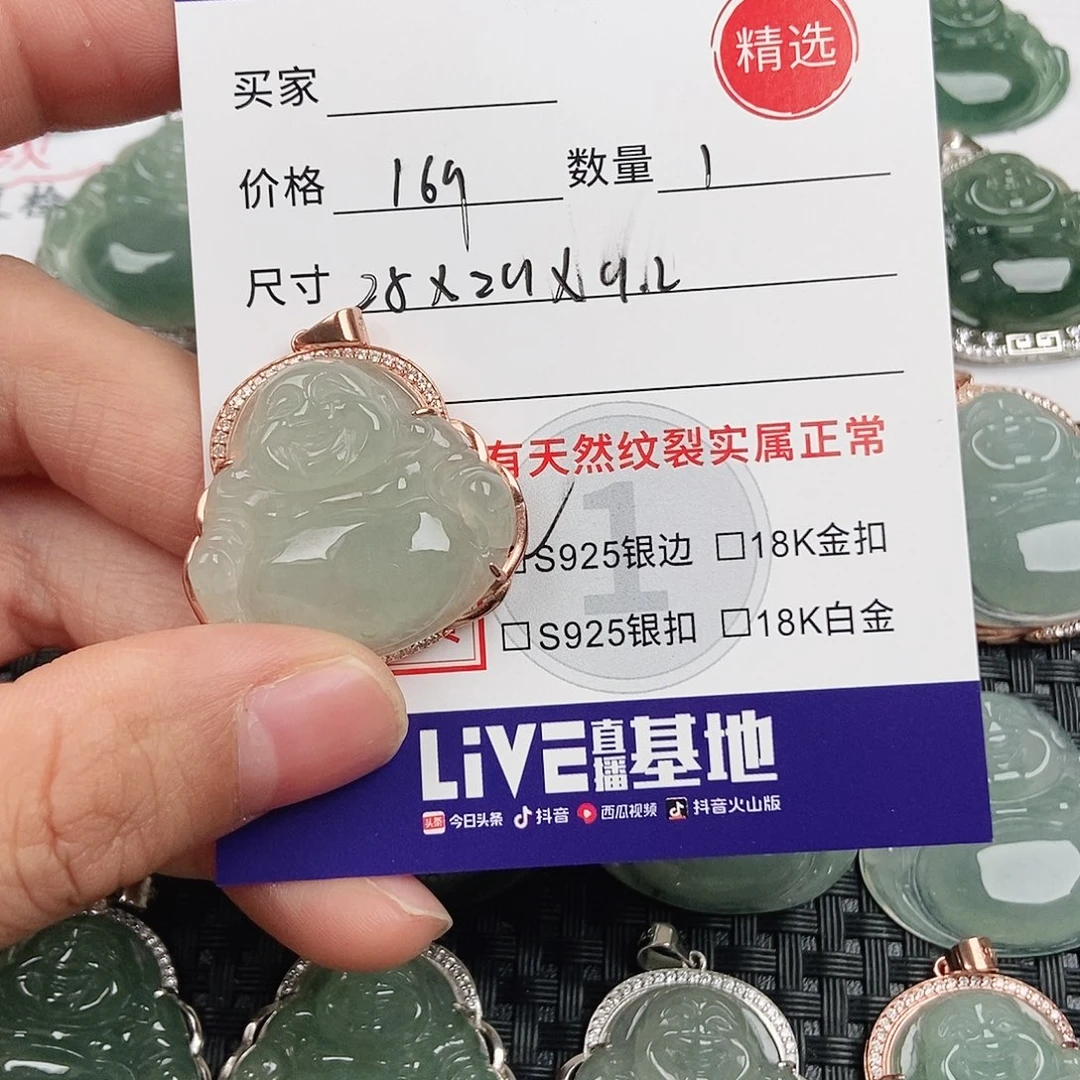 翡翠银S925镶嵌颈饰