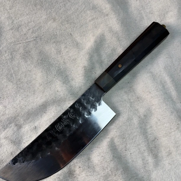 175 龙泉昊天宝剑高锰钢锻打铜装小屠龙刀木炳未开刃