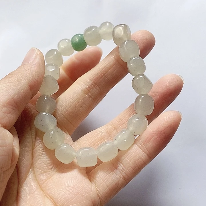 密玉（石英质玉）手链未镶嵌