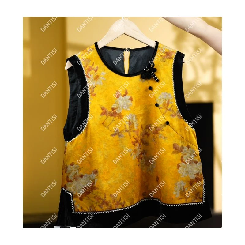 采桑《非遗美学》1708新中式国风重工时尚马甲