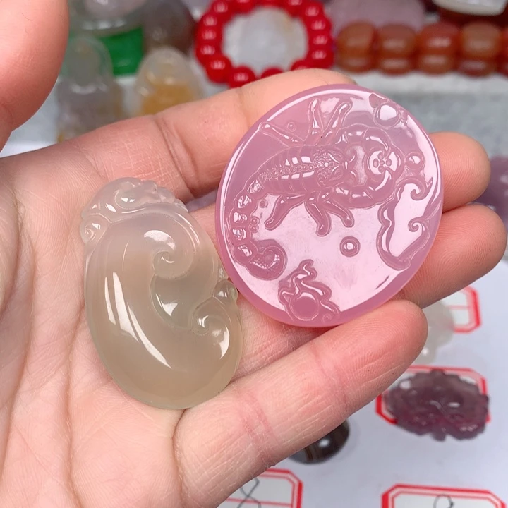 玛瑙/玉髓颈饰未镶嵌风**语