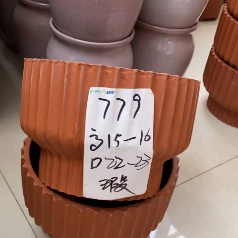 粗陶红陶花盆779