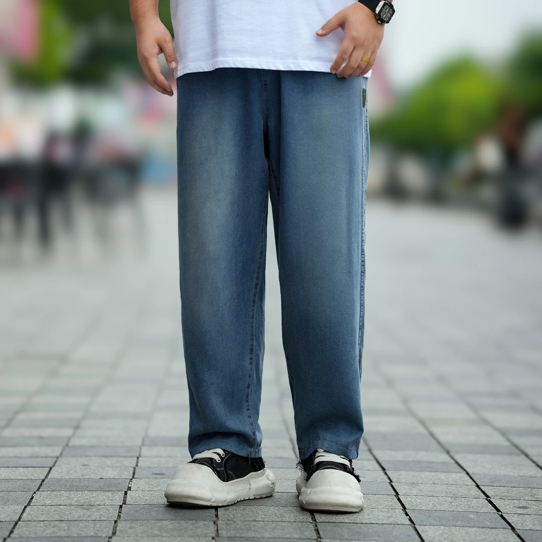 【2025新款莱赛尔】蝈蝈原创大码男装新款夏季超软莱赛尔超垂天丝