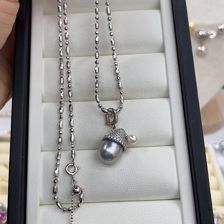 颈饰海水珍珠银S925镶嵌