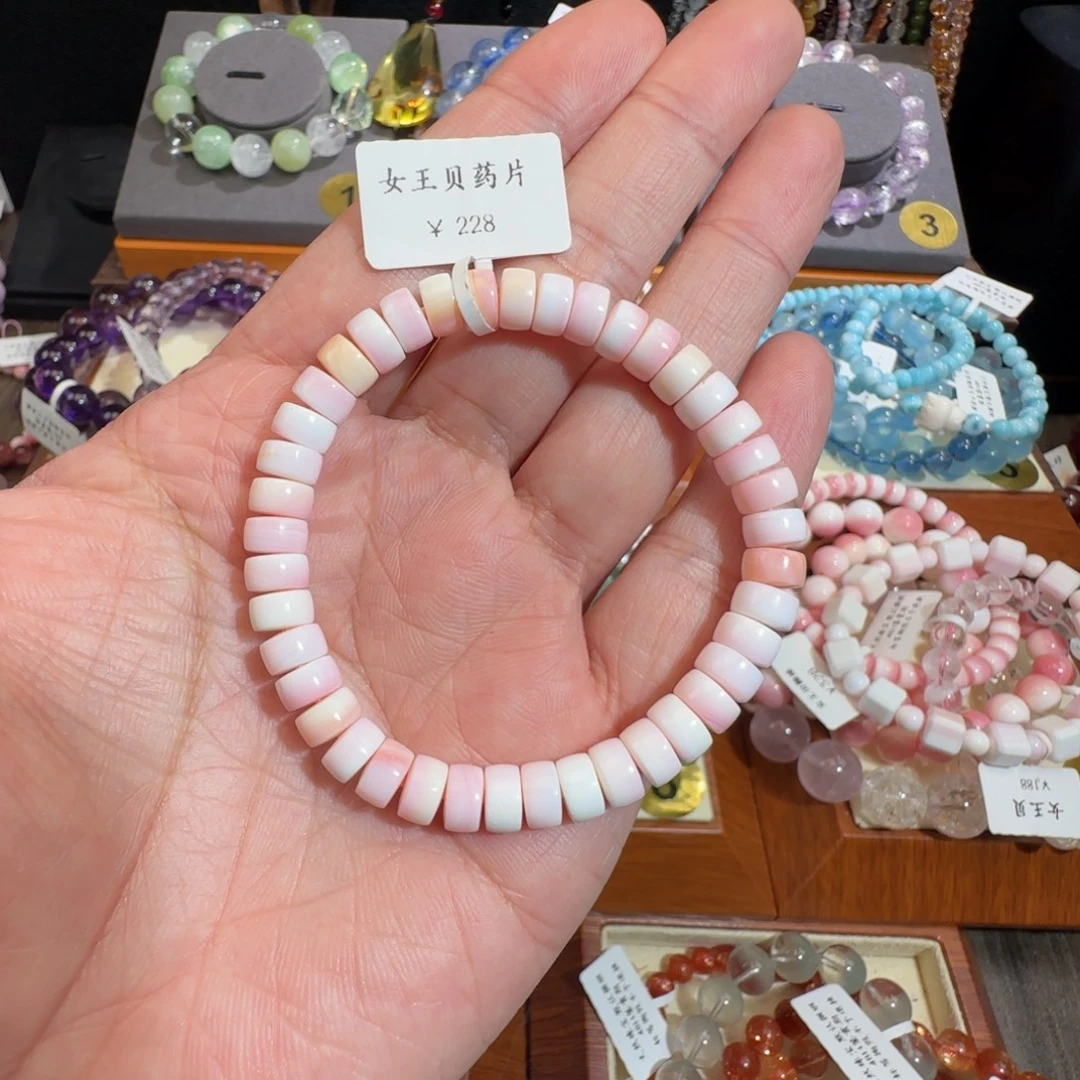 ****儿水晶手链银S925镶嵌女王药片