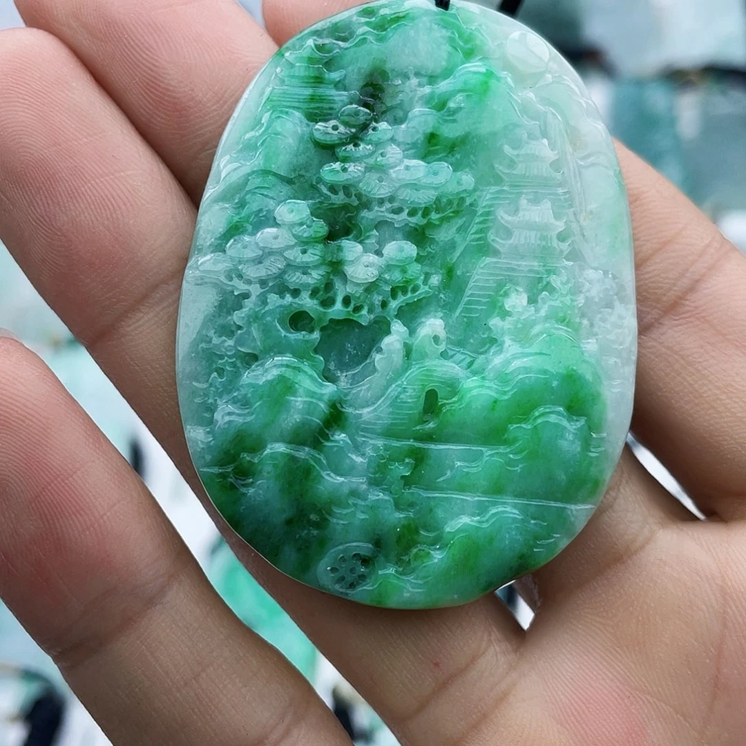 颈饰未镶嵌翡翠天*翡翠