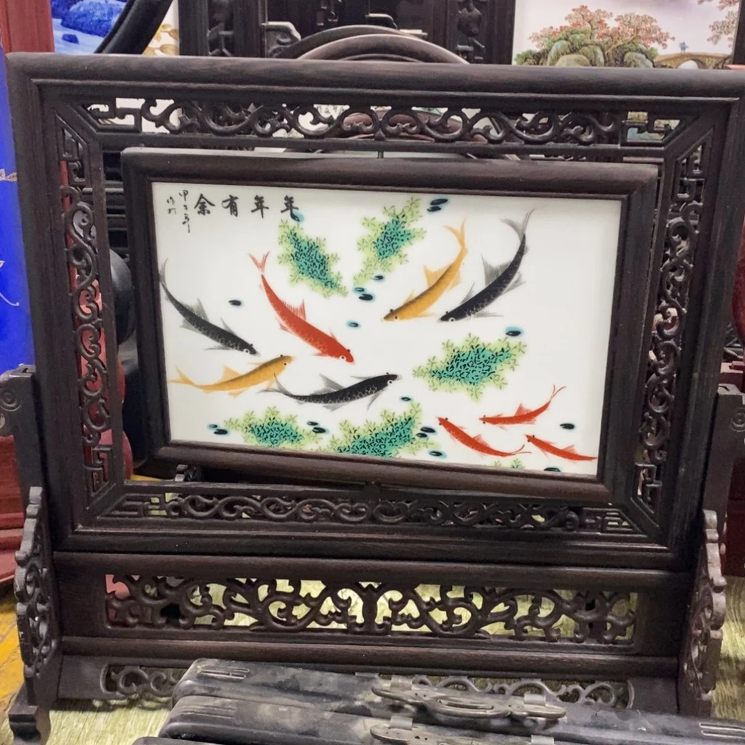 瓷38*41 景德镇瓷板画柴窑烧制