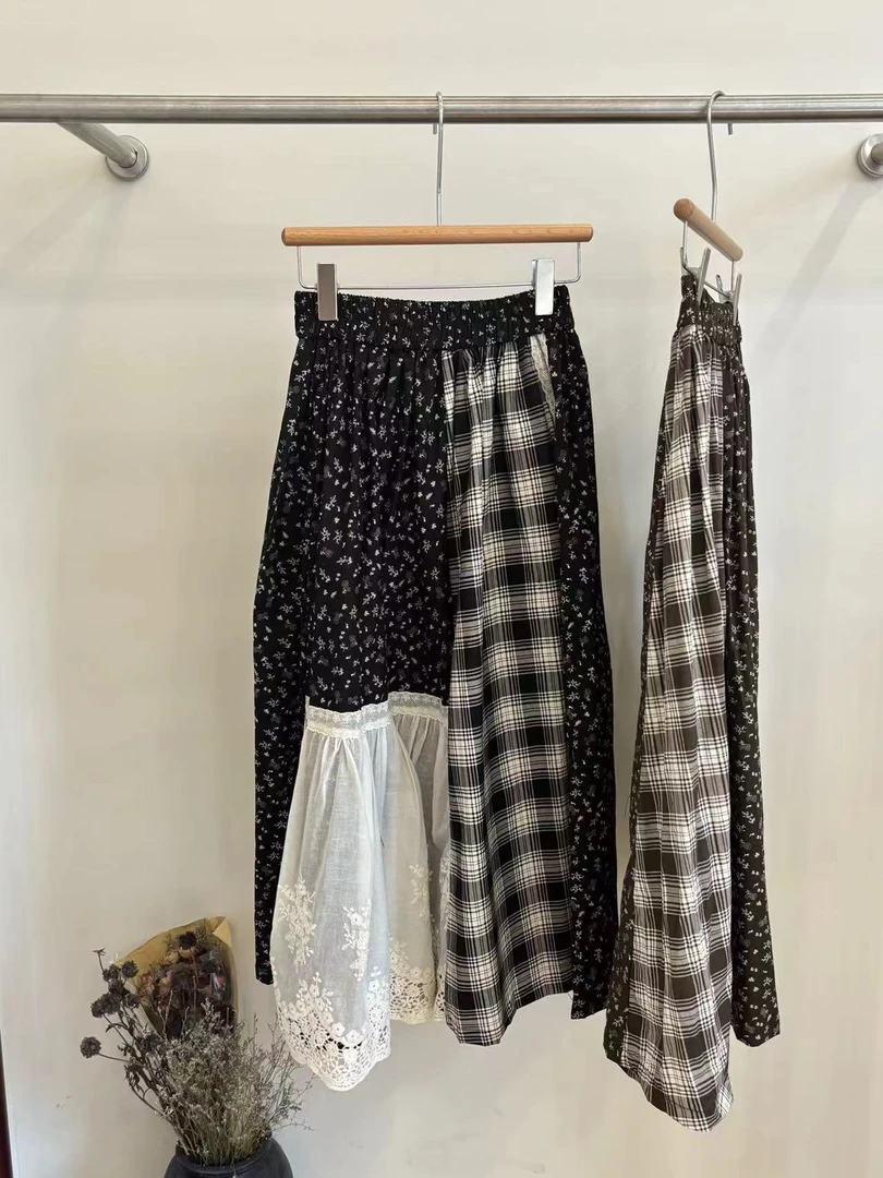 XLX（8432）日系复古格子半裙（春季新款）kc