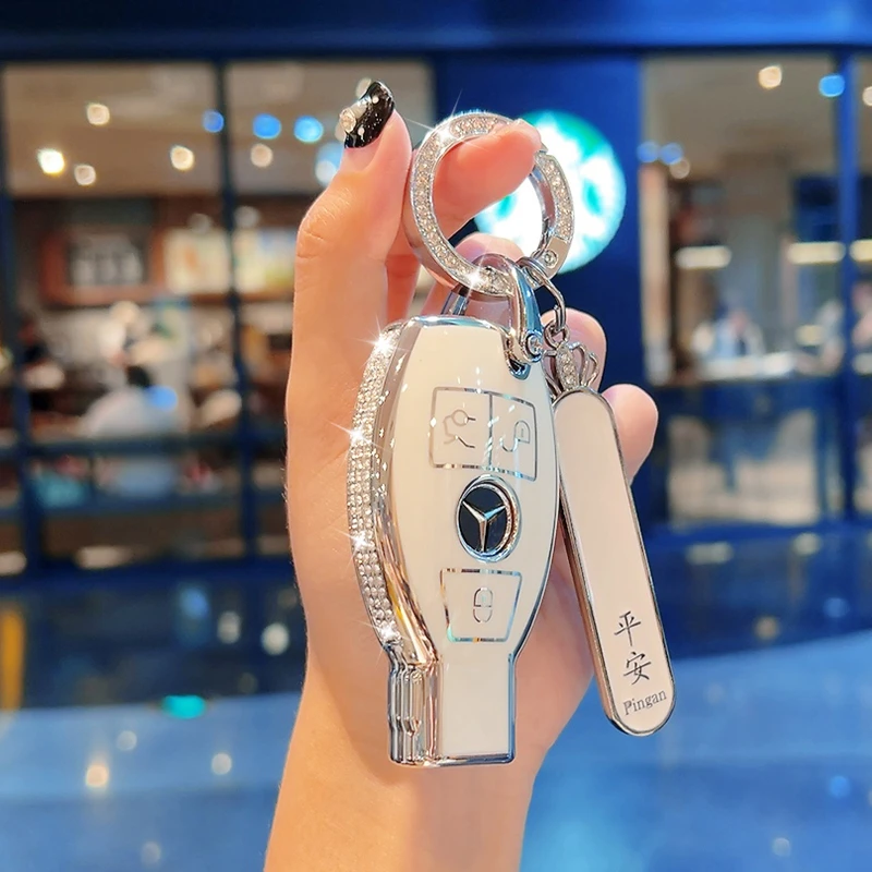 奔驰gla200钥匙套c200l扣b200车cla220男c180l老款a180女glc260壳