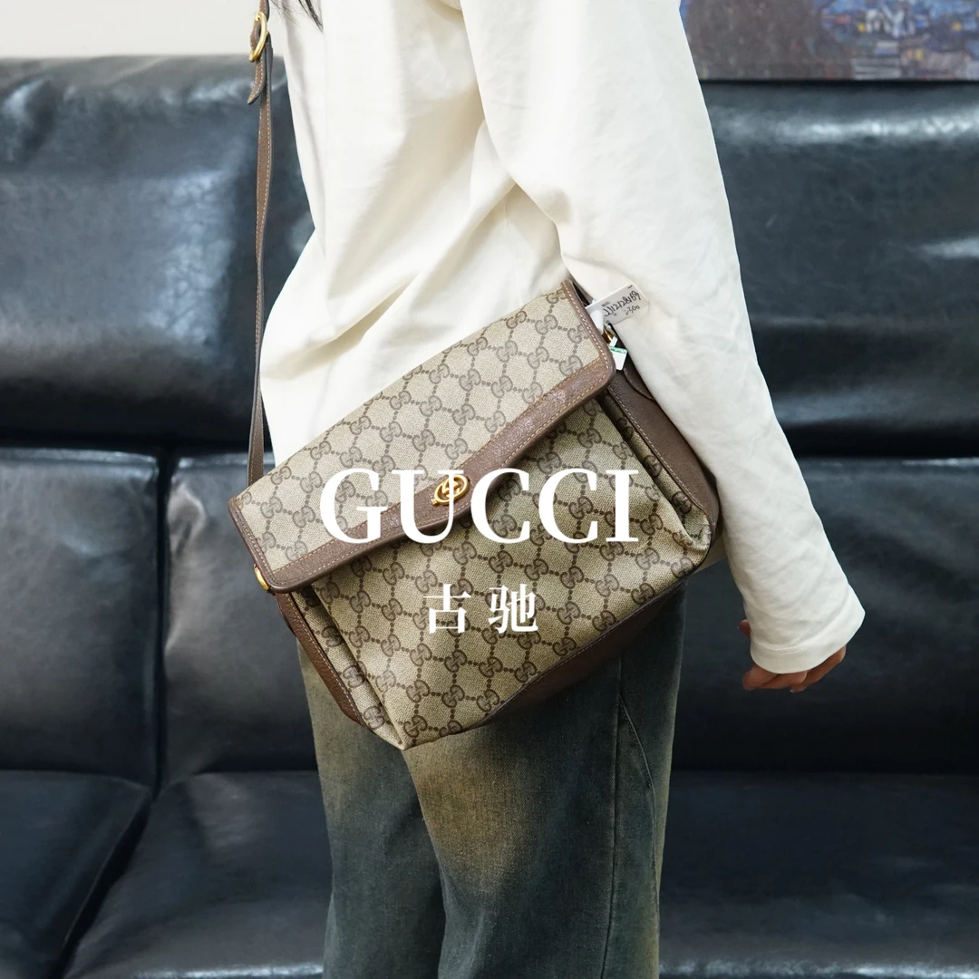 95新 GUCCI/古驰 老花斜挎包/FYJJ12128169/8169