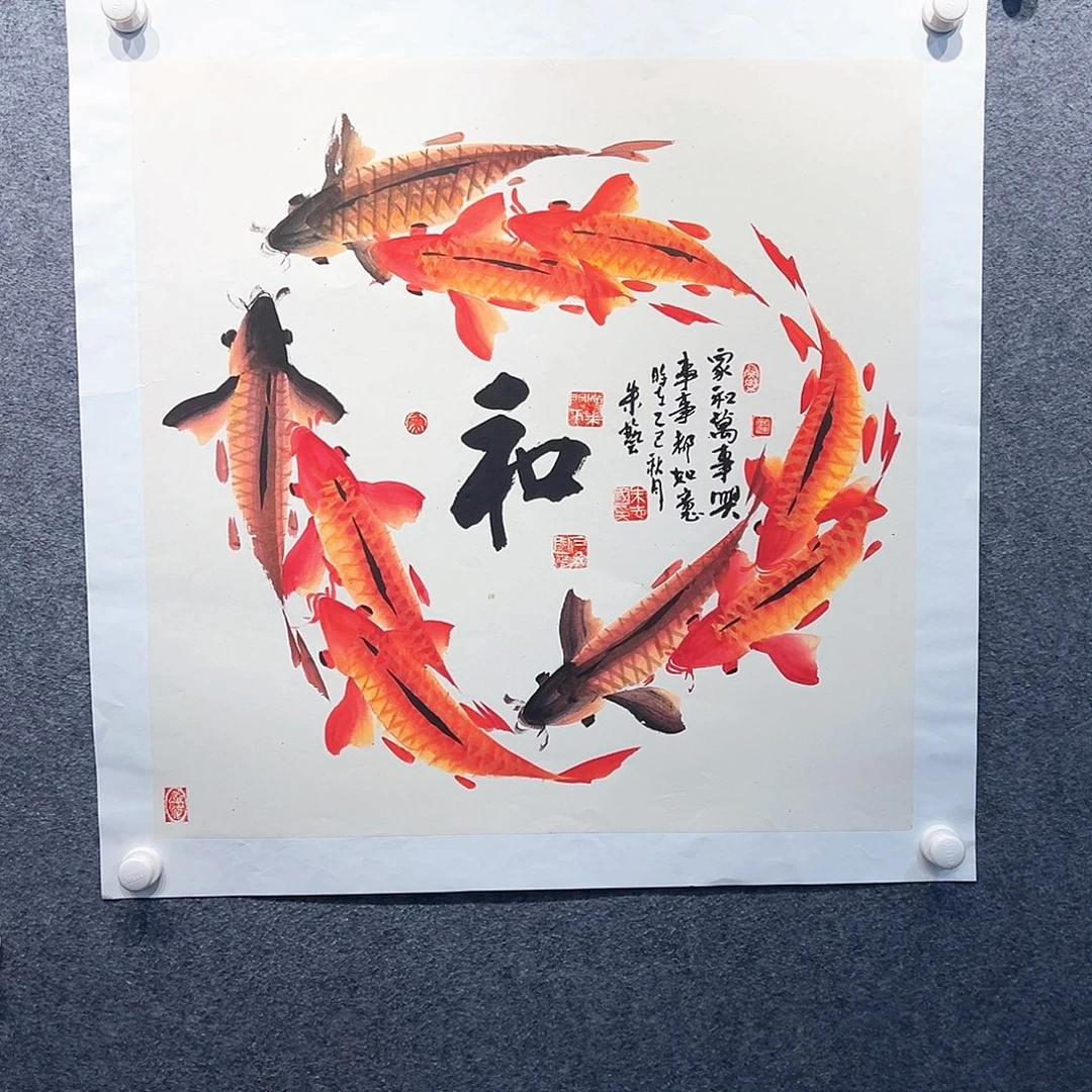 国画纯手绘系列画心