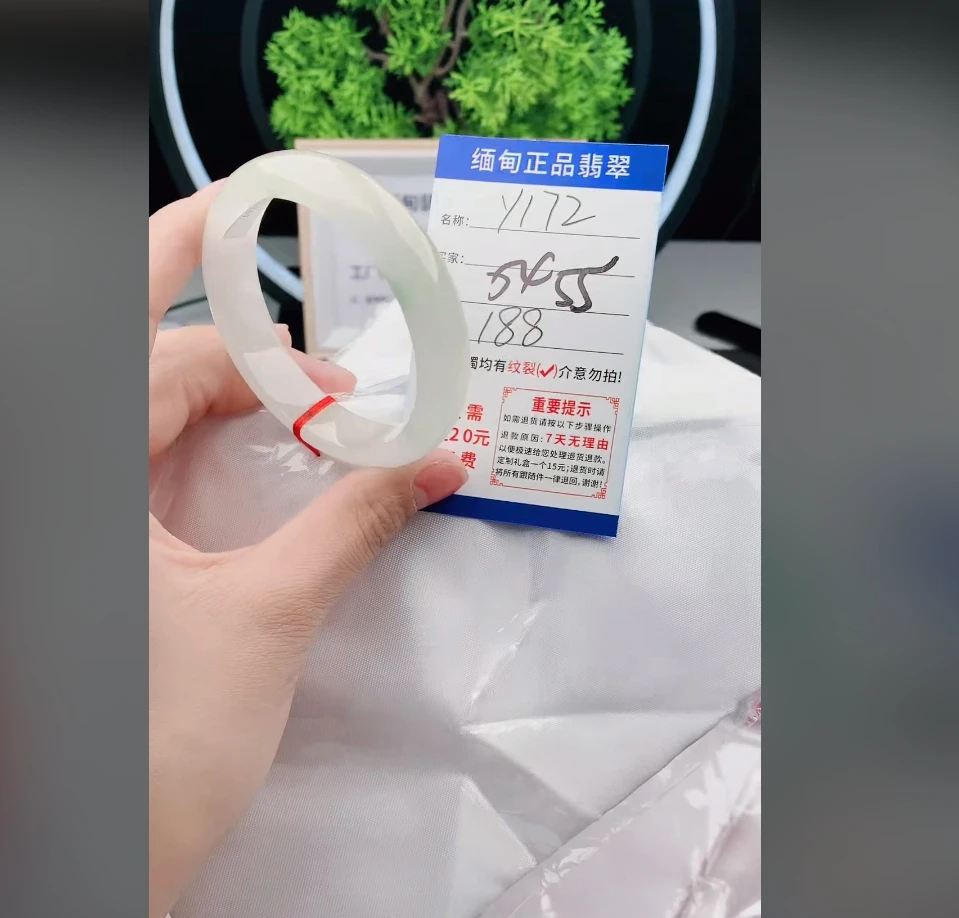 Y172【缅甸翡翠  手镯】实物以直播间为准微色差G