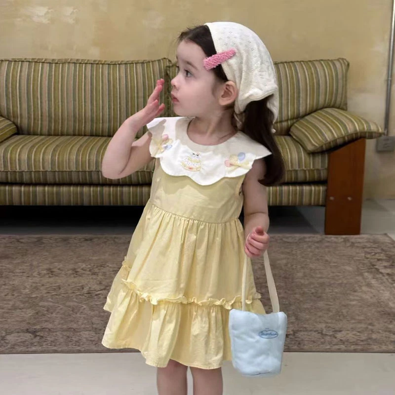 【现货】郝叔童品夏季新款洋气时髦无袖女童连衣裙2025时尚潮HN5208