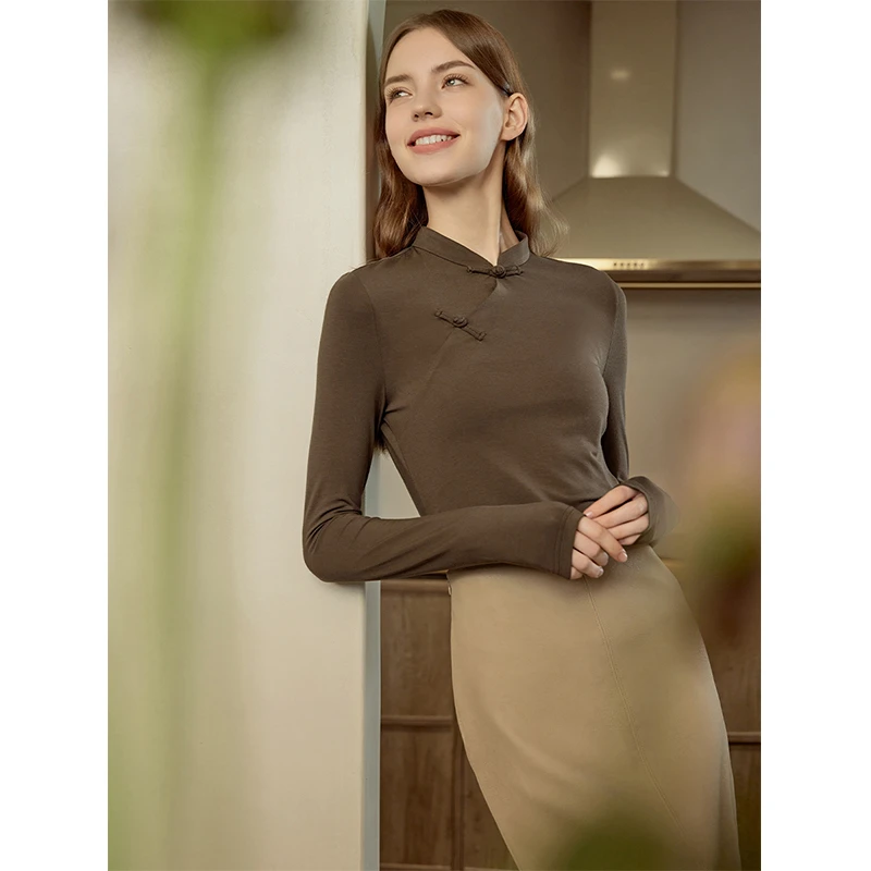 断码折扣｜秋枝NO.3 新中式上衣女春季新款国风修身MSAIY0094