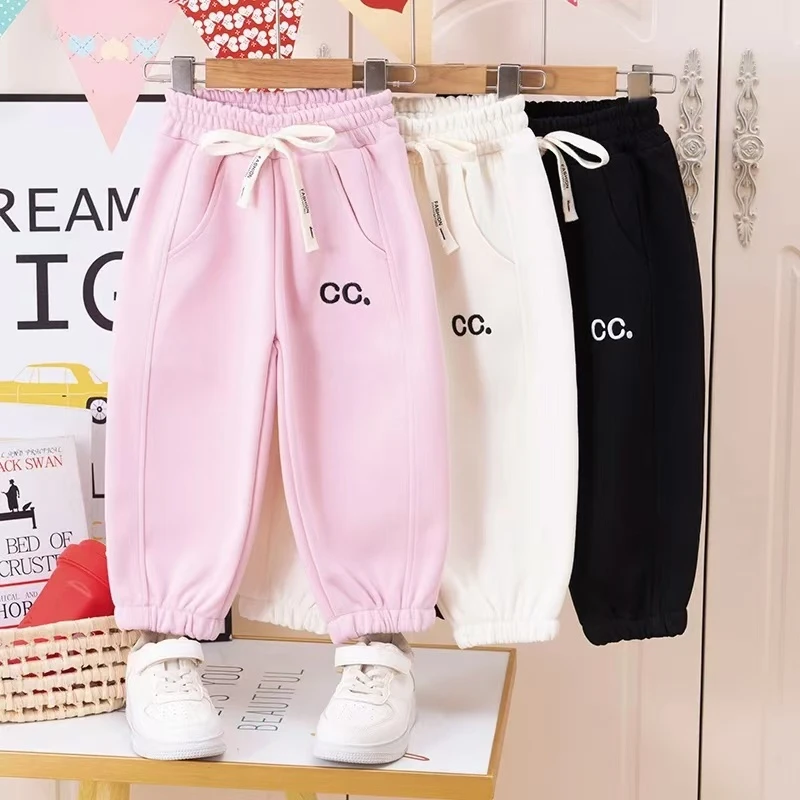 2025女童春款裤子女宝宝春季休闲时尚运动裤