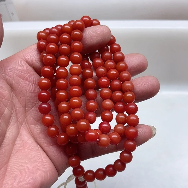 白玉菩提吊坠微瑕8车厘子114