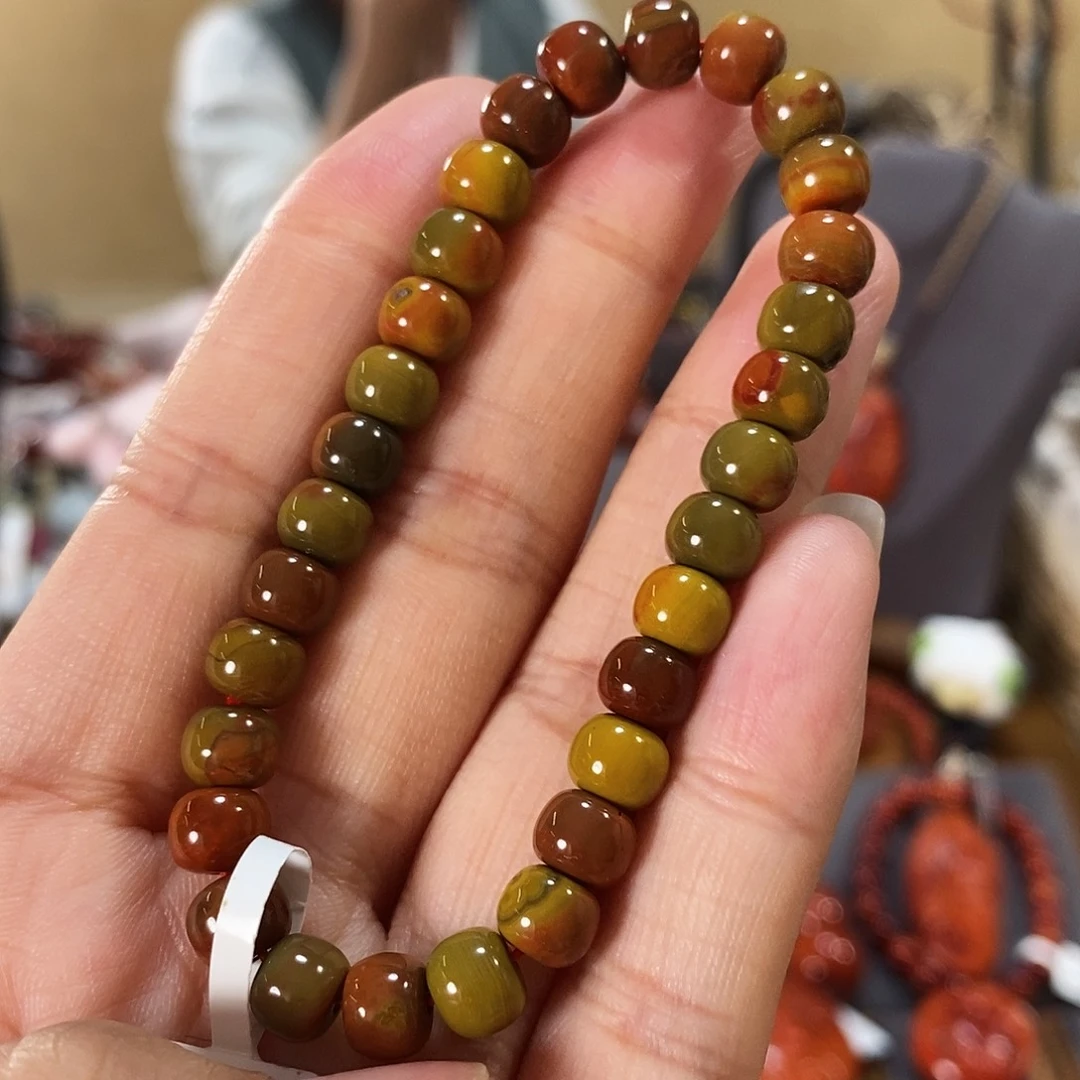 未镶嵌单圈7m m原矿南红玛瑙